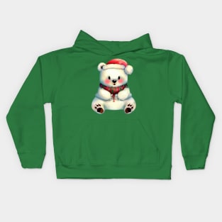 Little Cuties - Sweet Christmas Polar Bear Kids Hoodie